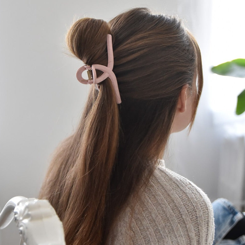 Pince poésie en paille de blé - Rose pâle
