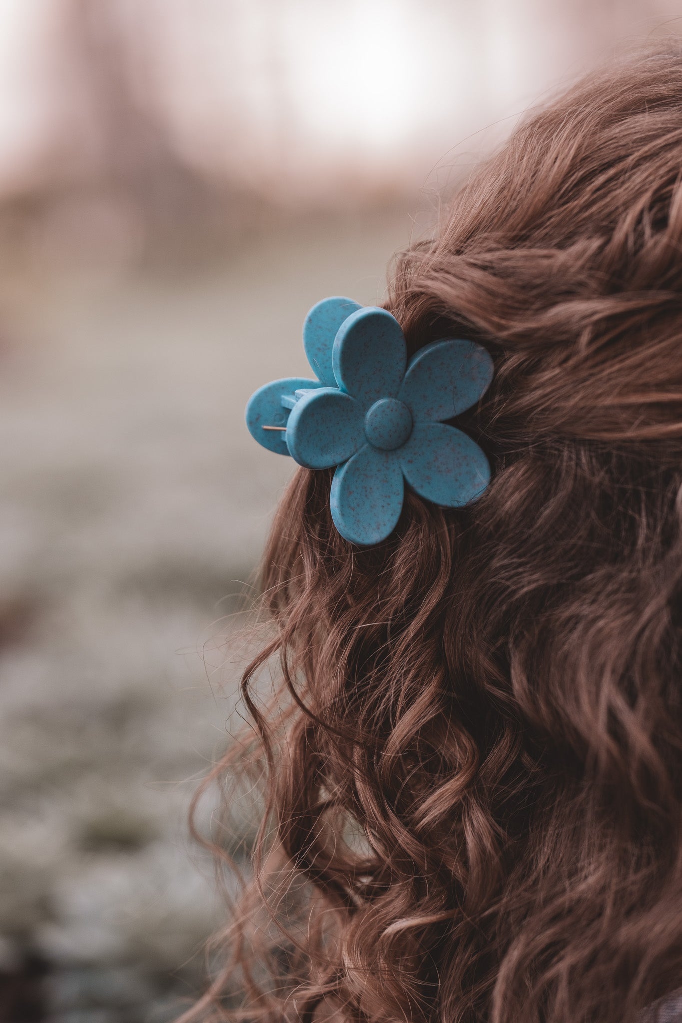 Florence pince en paille de blé - Turquoise
