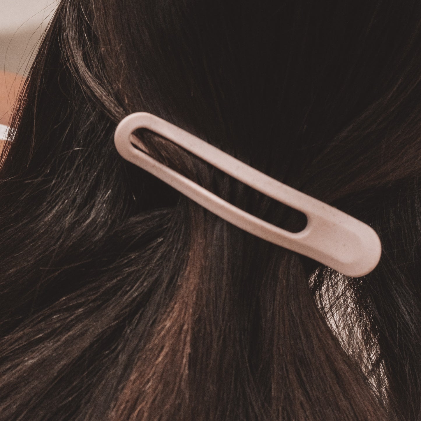 Clip Éléonore en paille de blé - Rose