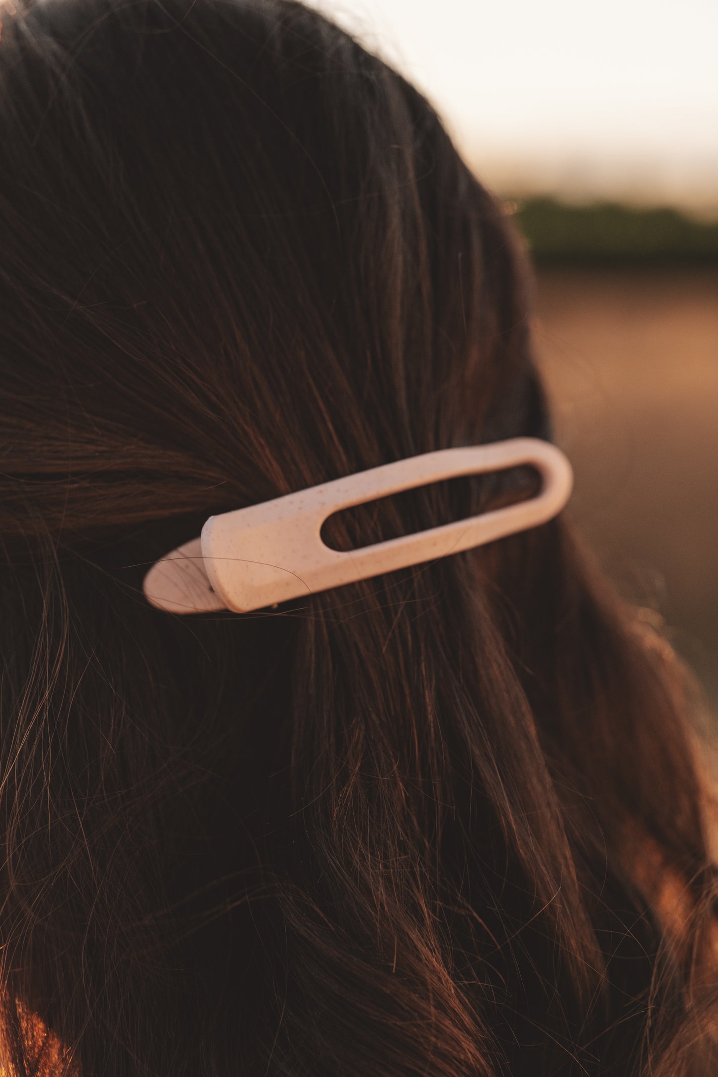 Clip Éléonore en paille de blé - Rose