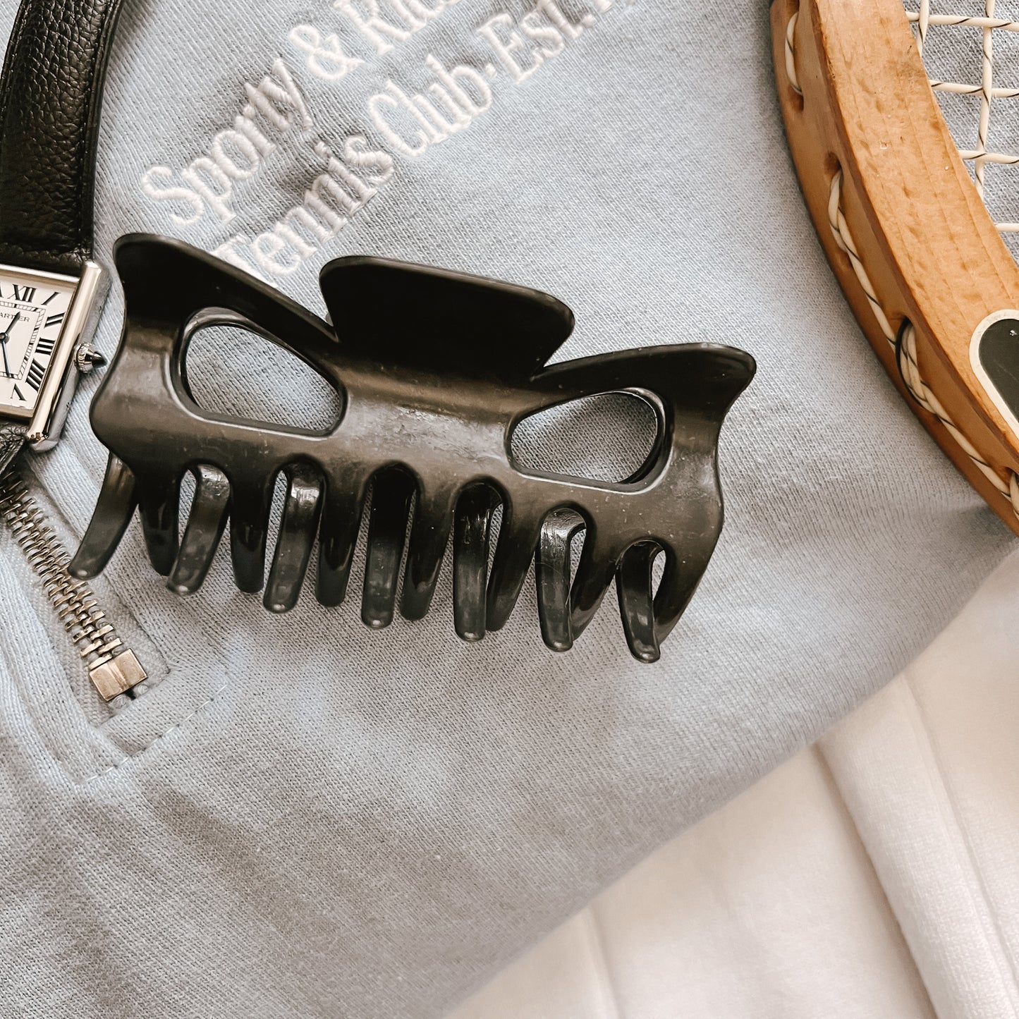 Lorelei wheat straw clip - Black