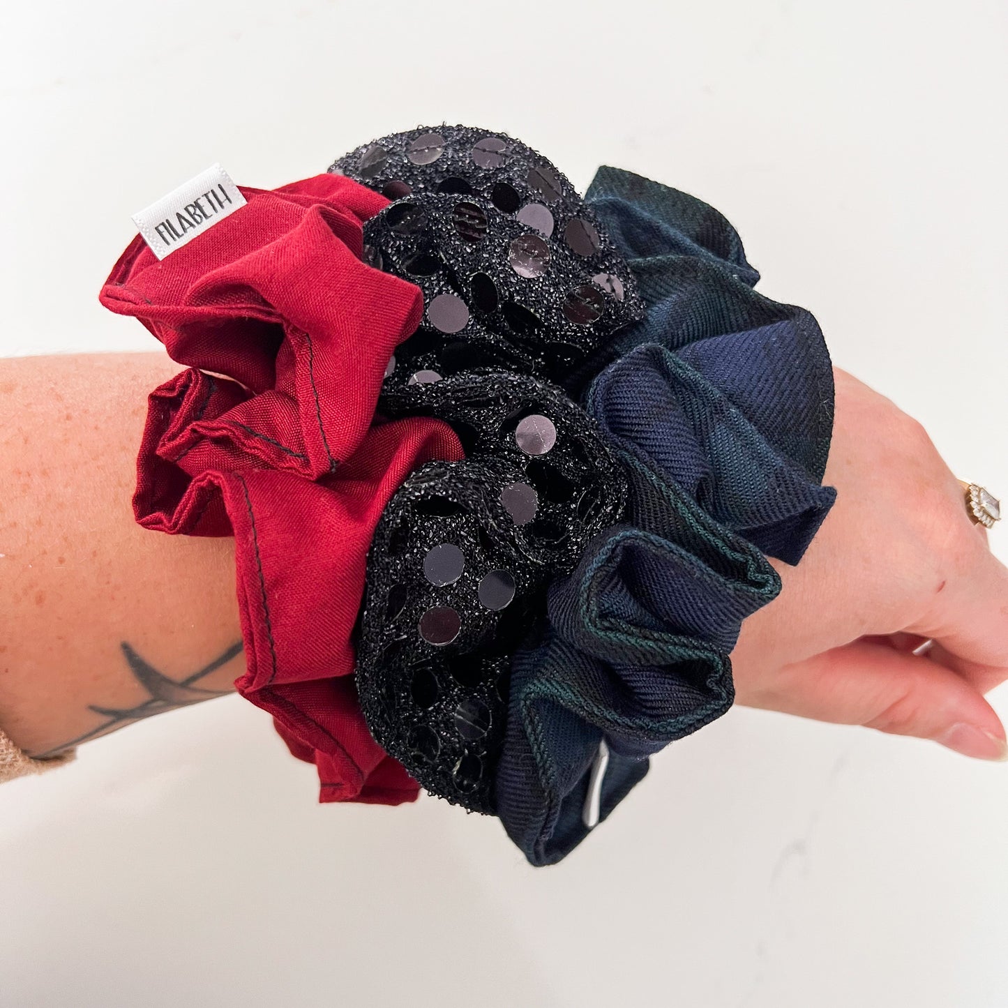 Trio scrunchie