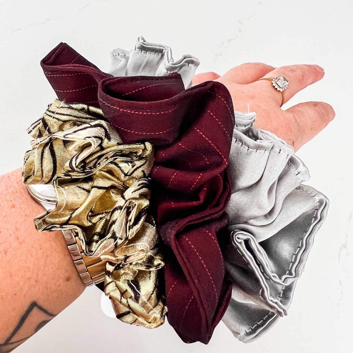 Trio scrunchie