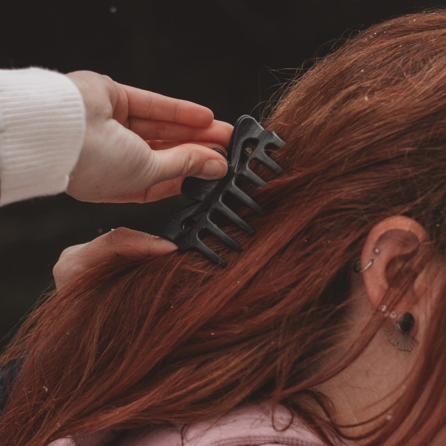Lorelei wheat straw clip - Black