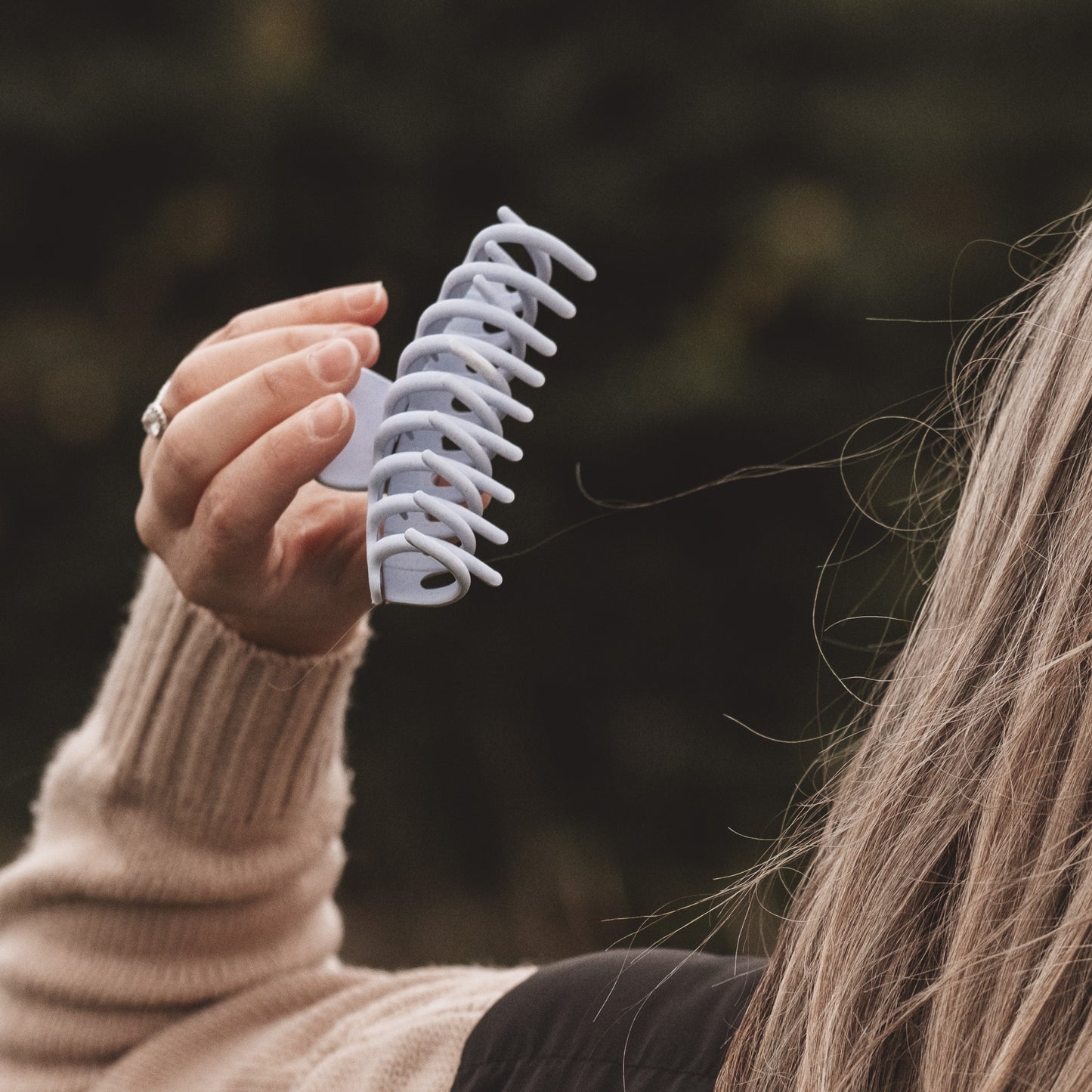 Pézie pince en paille de blé - Mauve