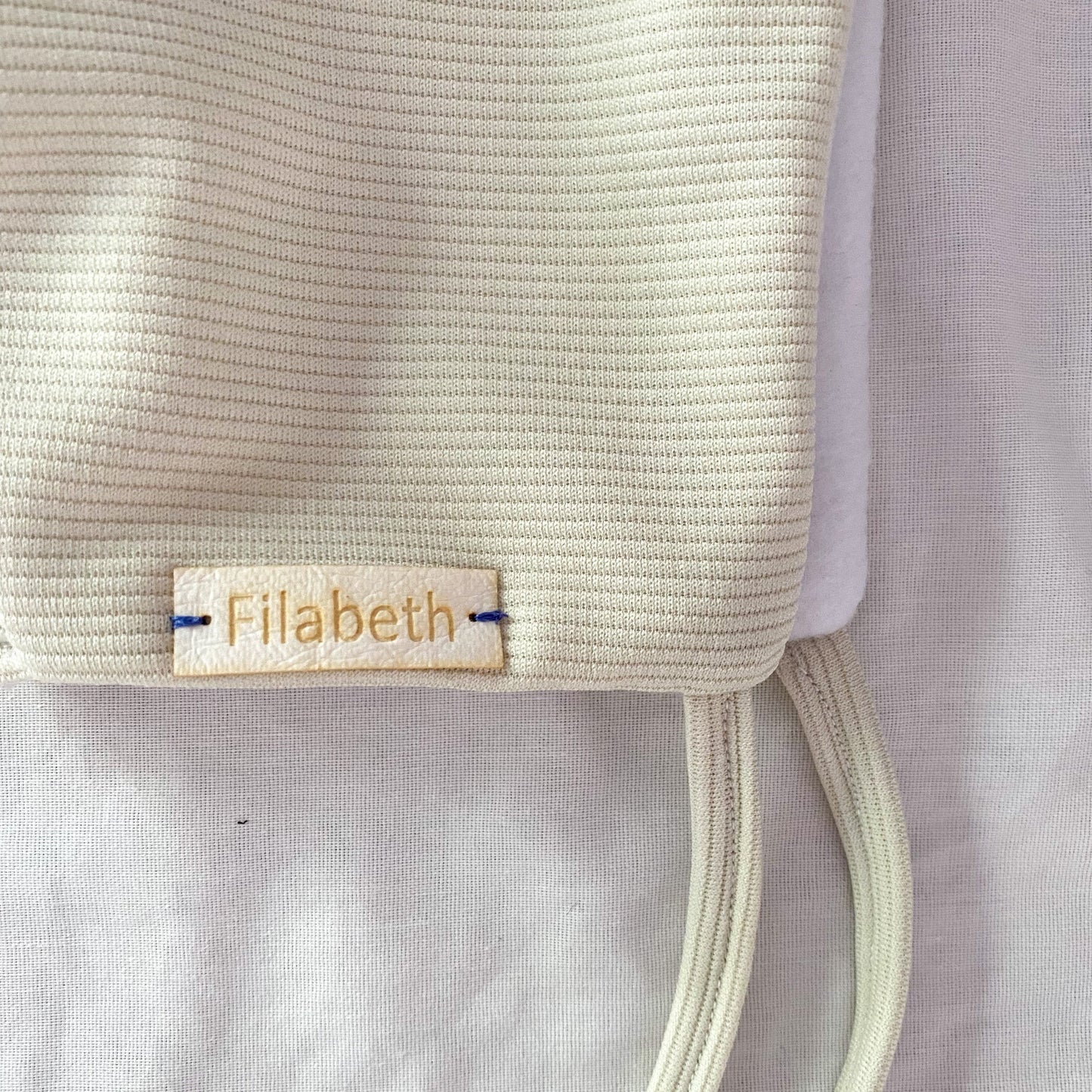 Bonnet béguin doublé - Crème - Filabeth