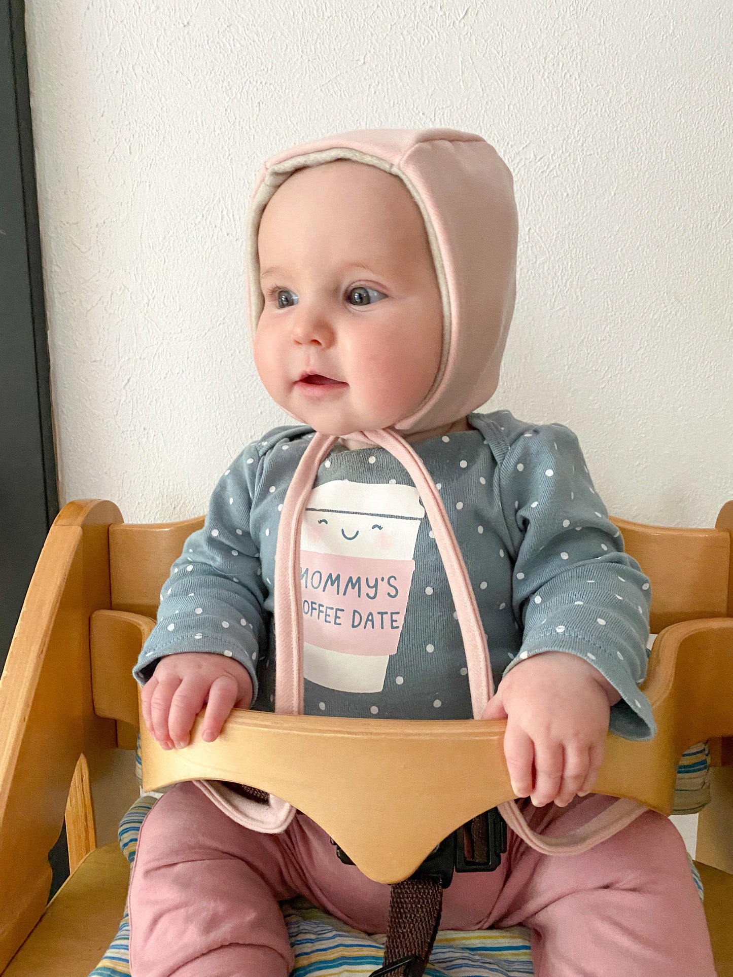 Bonnet béguin doublé - Crème - Filabeth