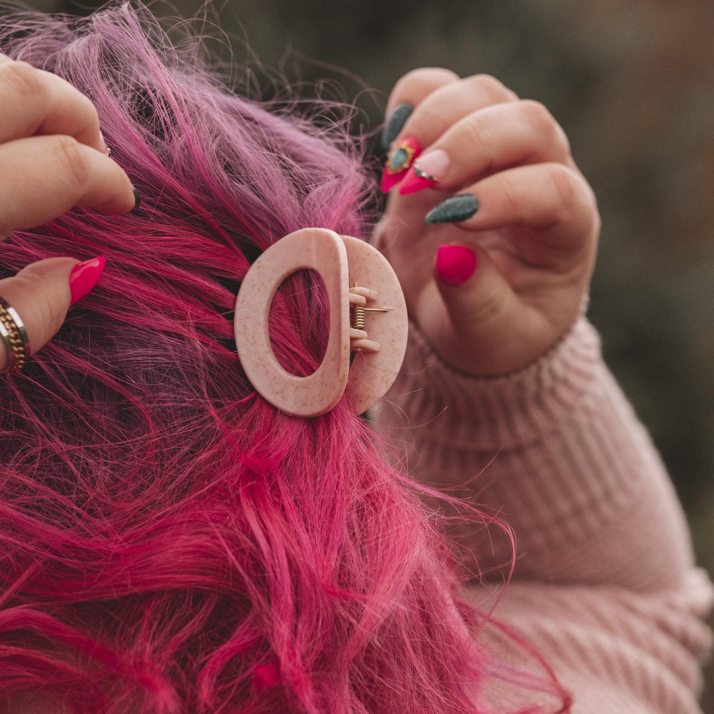 Rectangular wheat straw clip - Oat