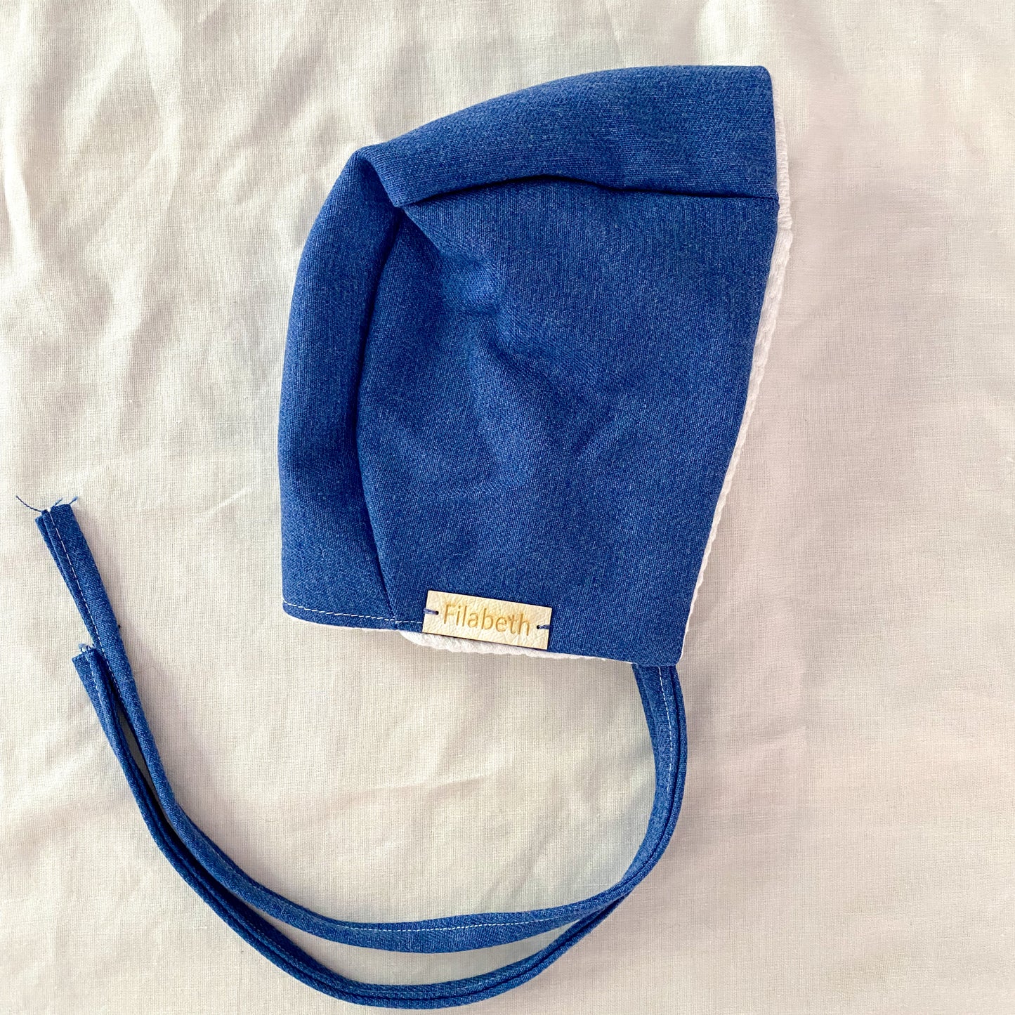 Bonnet béguin doublé - Jeans - Filabeth