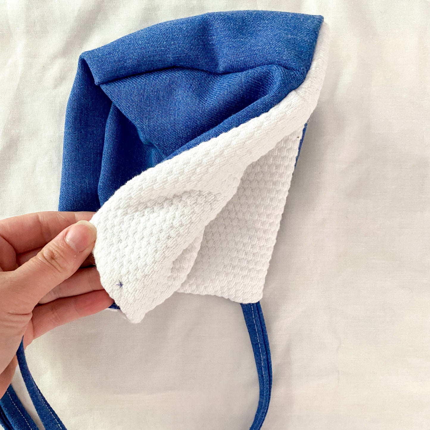 Bonnet béguin doublé - Jeans - Filabeth