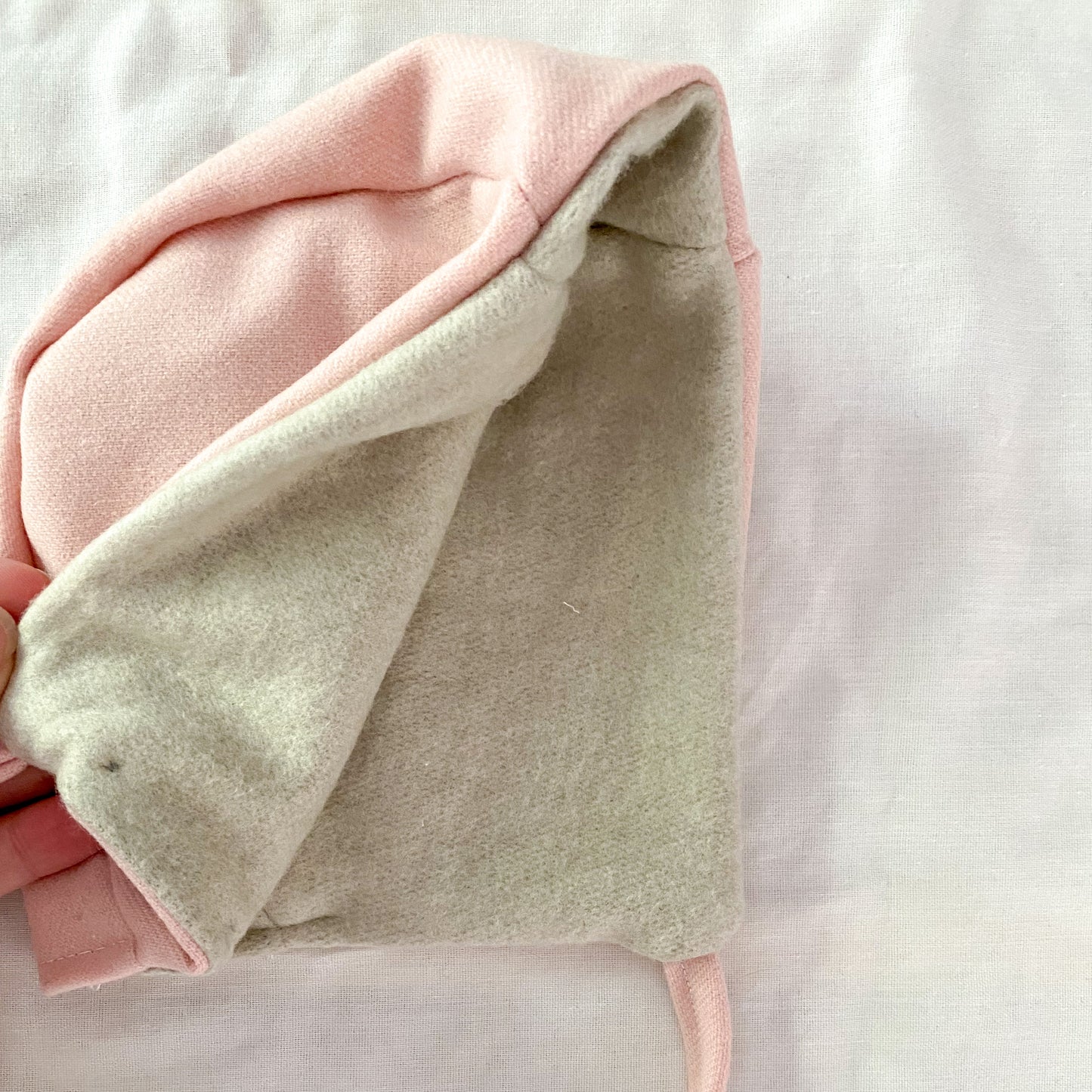 Bonnet béguin doublé - Rose - Filabeth
