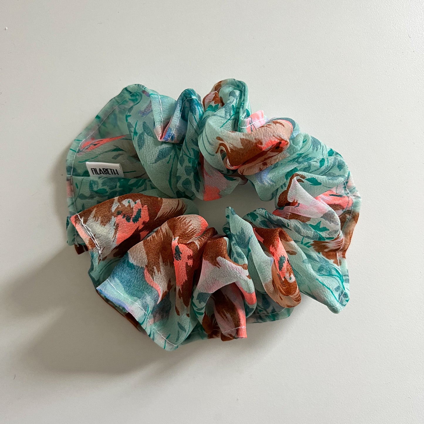 Turquoise floral - Extra fluffy 